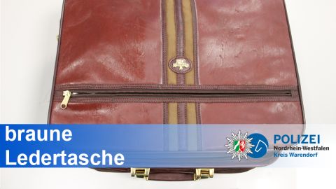 braune Ledertasche 